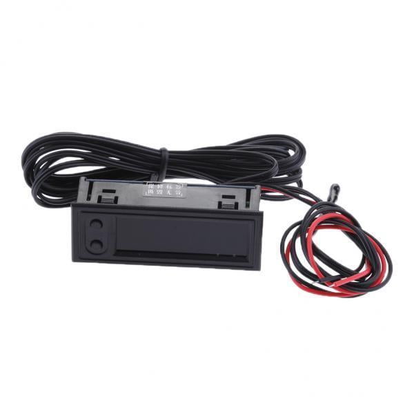 2x3 En 1 Coche Auto Digital LED Tiempo Voltímetro Termómetro Reloj Módulo Verde Sunnimix Módulo de voltímetro digital para automóvil