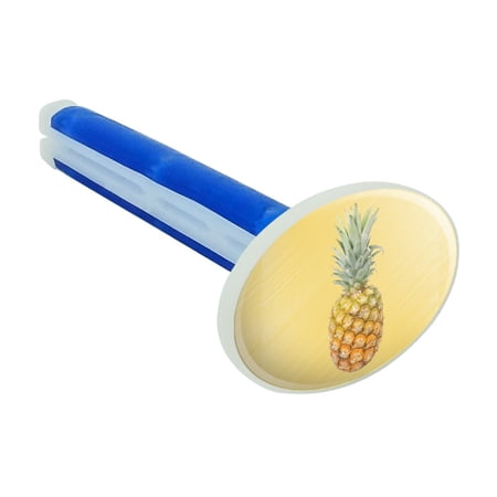 Pineapple Fruit on Yellow Tropical Background Car Air Freshener Vent Clip
