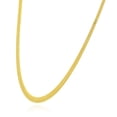 thumbnail image 3 of 14K Yellow Gold Over Silver 4.5mm Flexible Herringbone Chain Necklace 16"-24", 3 of 8
