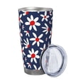 thumbnail image 2 of Salouo Daisy Flowers Print 20oz Tumbler with Lid,Stainless Steel Vacuum Insulated Tumbler Durable Insulated Coffee Mug Thermal Cup with Splash Proof Sliding Lid-Straw Two-piece Set, 2 of 8