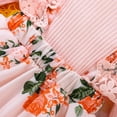 thumbnail image 5 of dmqupv Preemie Clothing for Girls Girls Lace Ruffles Long Sleeve Ribbed Floral Prints 6 Girls Clothes Winter Pink 0-3 Months, 5 of 5