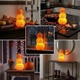 thumbnail image 2 of Steadline LED Tabletop Lantern,Battery Operated Pumpkin Shaped Light With Flameless Design,Portable Holiday Lamp For Mantel Window Display Indoor Gathering And Seasonal Scene Styling(Orange), 2 of 6