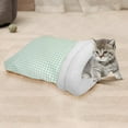 thumbnail image 5 of Large Pet Sleeping Bag under $5! Cagogo Large Pet Sleeping Bag, Semi Enclosed Pet Bed for Cats Dogs, Warm Winter Pet House, Cozy Kennel for Indoor Pets, Soft Plush Pet Nap Mat, 5 of 5