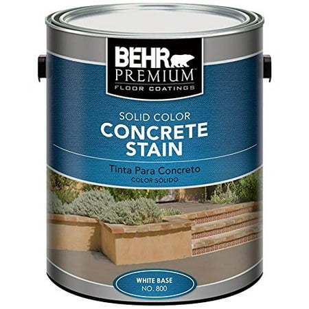 UPC 082474800010 product image for behr premium 1-gal. white solid color concrete stain | upcitemdb.com