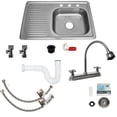 thumbnail image 1 of Kit Completo De Tarja Con Mezcladora Flexible Para Cocina CNX  KIT-009 TSEI8050, 1 of 8