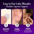 thumbnail image 5 of Lobe Miracle Earring Support Patches Instantly Makes Torn, Stretched Lobes No Longer Visible, Box of 60, 5 of 8