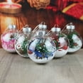 thumbnail image 4 of Hogar y jardín, Decoración del hogar, Bola transparente circular PET Decoración navideña Colgante DIY Bola hueca de plástico, esfera transparente, 4 of 9