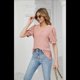 thumbnail image 2 of Camisas de Corta Abullonadas de Verano Rosa Oscuro XXL, 2 of 8