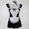 thumbnail image 5 of Gibobby Lencería sexy Mucama Mujer Lindo Vestido Lencería Juego Disfraces Cosplay Sexy Sirviente Uniforme Íntimos(Negro, CH), 5 of 5