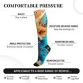 thumbnail image 5 of Compression Socks for Women and Men - Fiery Red Maple Leaf Fox Compression Socks Circulation for Workout, 5 of 8