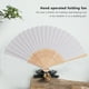 thumbnail image 4 of 200Pzs /Lote Blanco Abanico de Mano Papel Elegante Plegable Favores del Banquete de Boda 21cm (Blanco), 4 of 5