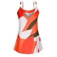 thumbnail image 4 of Azrian Womens Tops Fall Saving,Womens Plus Blouses Sleeveless Casual V-Neck Metal Buckle Sling Printed Vest Tank Tops Blouse Camisole on, 4 of 6