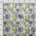 thumbnail image 3 of oneOone Rayon Dusty Green Fabric Leaves Sewing Craft Projects Fabric Prints By Yard 56 Inch Wide, 3 of 5
