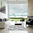 thumbnail image 7 of Ahgly Company Machine Washable Indoor Square Transitional Gunmetal Gray Area Rugs, 4' Square, 7 of 7