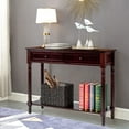thumbnail image 2 of Costway Console Table Drawers Bottom Shelf Accent Sofa Entryway Hall Espresso, 2 of 7