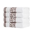 thumbnail image 1 of Juego De Toallas De Baño Superior De 4 Piezas Decoración Griega/Floral Para Baño Baño De Invitados Spa Resort Home Essentials Algodón Absorbente Adultos Y Niños Toallas De Secado Rápido Colección Aten, 1 of 5