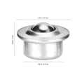 thumbnail image 2 of WHAMVOX 10Pcs Roller Ball Casters Mounted Bearing Silver for Garage Tools, 2 of 8