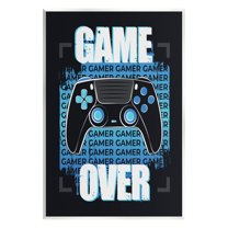 Game Over Controller Phrase Art for Kids Graphic Art Unframed Art Print Wall Art