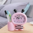 thumbnail image 4 of Dengjunhu Table Clock Bee Shape Pen Holder Design Plastic Digital Desk Alarm Clock for Home, 4 of 7
