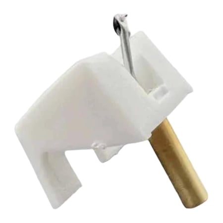 Abbraccia Turntable Stylus LP Record Player Replacement Phono Cartridge Accessory Metal Material Reliable Playback Suitable for Audio Enthusiasts Home Listening White