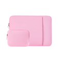 thumbnail image 2 of RAINYEAR 15 Inch Laptop Sleeve Protective Case Soft Cover Computer Bag with Front Pocket & Accessories Pouch, Compatible with 15.4â€ MacBook Pro Specially for 15.4â€ New Model A1707 A1990 (Pink), 2 of 4