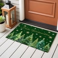thumbnail image 4 of Entryway Rug 2'x3', Green Christmas Tree Small Rug for Kitchen Bathroom Door Mat Indoor Entrance, Xmas Trees Snowflake Farmhouse Non-Slip Area Rugs Floor Mats Carpet Front Door Rugs, 4 of 8