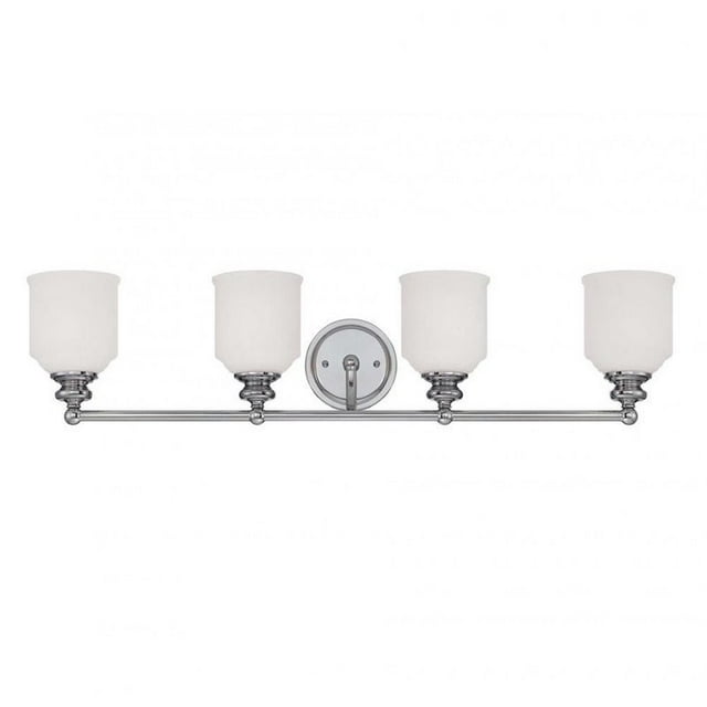 Savoy House Melrose 4 Light Bath Bar in Polished Chrome