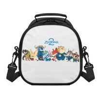 Anime Lunch Bag Zootopia 2 Insulated Lunch Box Leakproof Cooler Food Cartoon Lunch Containers for Work Travel and Picnic