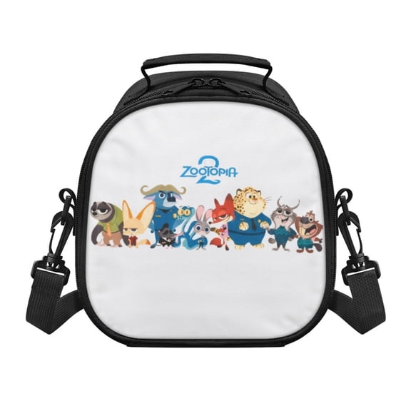 Anime Lunch Bag Zootopia 2 Insulated Lunch Box Leakproof Cooler Food Cartoon Lunch Containers for Work Travel and Picnic