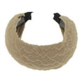 thumbnail image 5 of Unique Bargains 1 Pc Headband Chiffon Wide Hair Accessories Coffee Color, 5 of 5