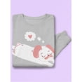 thumbnail image 3 of Relaxing Pug In Love Sweatshirt Women -Smartprints Designs, Female 3X-Large, 3 of 4