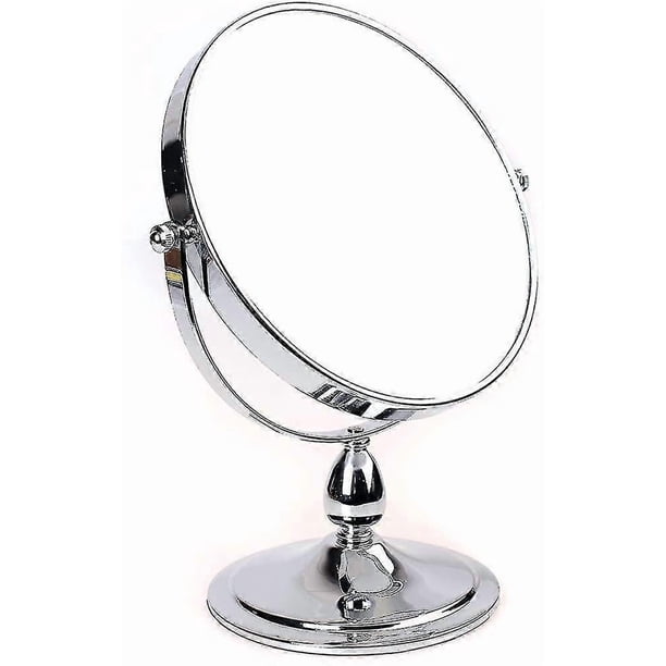 Standing Cosmetic Mirror 7x Magnification, 20 Cm Makeup Mirror, 360 Rotatable, Shaving