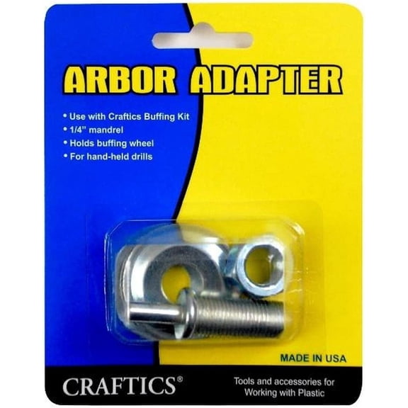 Arbor Adapter for Craftics Buffing Kit for Hand Held Drills