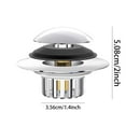 Zhimenggg Universal Bathtub Push Button Spring Drain Stopper Accessory
