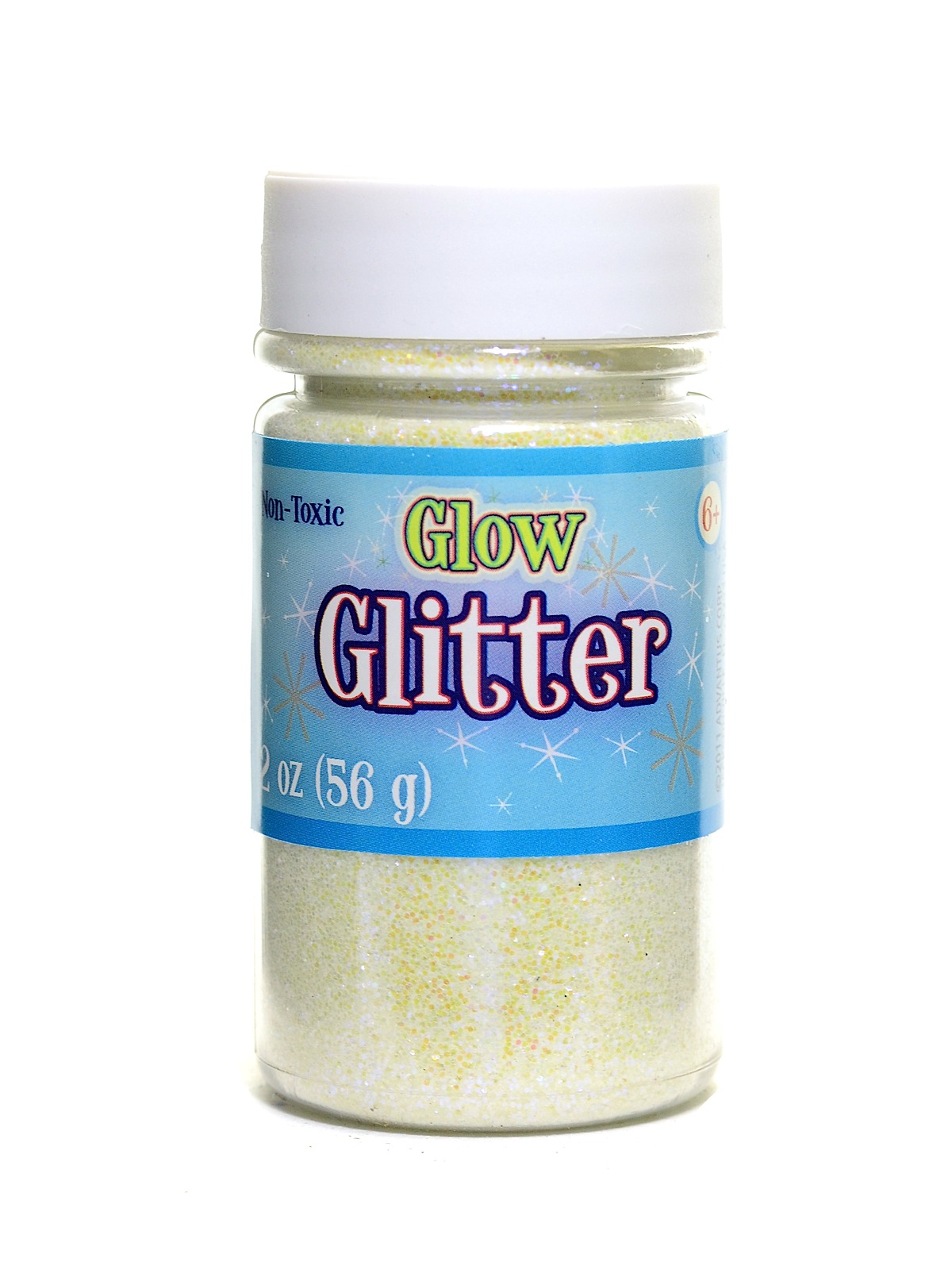 Glitter glow in the dark, 2 oz. shaker bottle (pack of 4)