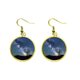 thumbnail image 1 of La luz azul de estrellas oscuras nubes Ear Dangle Golden Drop Earring Jewelry Mujer Unbranded M, 1 of 3