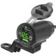 thumbnail image 2 of Riwesomey Toma de corriente para motocicleta PC, reemplazo anticorrosivo, interruptor de botón USB Dual Digital, adaptador de carga, accesorios con tapa Accesorios para motos Verde Riwesomey VI022282-03B, 2 of 6