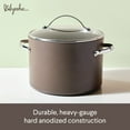 thumbnail image 5 of Ayesha Curry 10 Qt Hard Anodized Collection Nonstick Stockpot with Lid, Charcoal, 5 of 6
