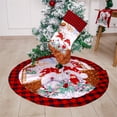 thumbnail image 6 of Douhoow 1PC Christmas Supplies,Plaid Gnomes Tree Skirt/Table Runner/Chair Cover/Placemat/Sock/Apron, 6 of 7