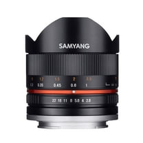 Samyang 8mm F2.8 UMC Fisheye II (Black) Lens for Sony E-Mount (NEX) Cameras (SY8MBK28-E)