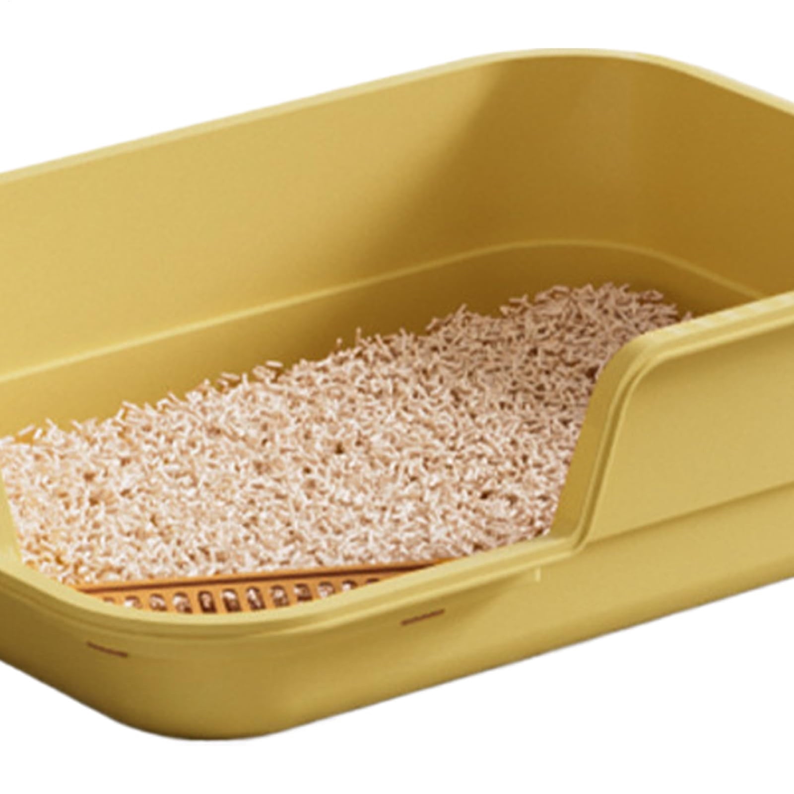 Extra Large Semi Enclosed Cat Litter Box High Sides Low Entry Open Top Kitty Toilet Splash Control for Senior Cats Kittens Multi Cat Home Apartment Senior Cats Multi Cat Clean Home Litter Control