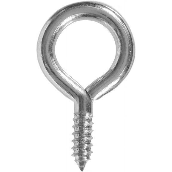 Picture Hang Solutions - 216.5 Short Shank Screweye Hooks - 9/16-inch long (200 pieces per pack)