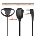 thumbnail image 3 of Auriculares Walkie Talkie Retevis en forma de D con micrófono de 2 pines (paquete de 10), 3 of 9