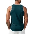 thumbnail image 5 of Resicozy Sleeveless Tank Tops Mens Casual Workout Gym T Shirts Sport Athletic Solid Color Tanks Dark Green L, 5 of 7