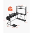 thumbnail image 2 of VEVOR L-Shaped Computer Desk, 67-inch Reversible Corner Gaming Desk with Monitor Stand & Movable CPU Stand, Modern Stylish PC Table Sturdy Work Workstation for Home Office - Easy to Assembly, 2 of 9