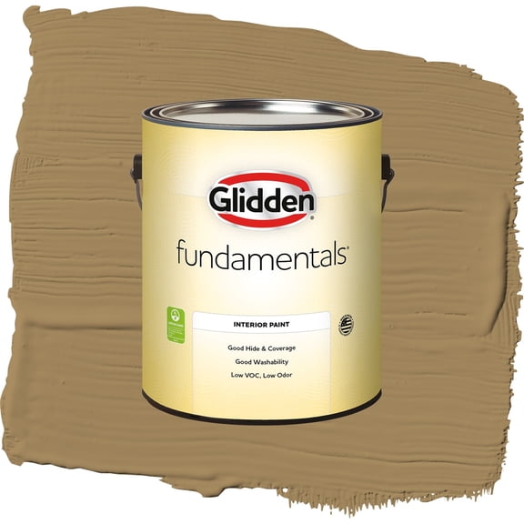 Glidden Fundamentals Timber Beam / Brown, Eggshell Interior Paint, 1 Gallon