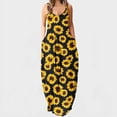thumbnail image 1 of Lenago Robe Sans Manches Grande Taille pour Femmes Mode Aguichant Vintage Col en V Sans Manches Imprimé Robes de Soirée Robes de Plage d'Été en Liquidation, 1 of 5