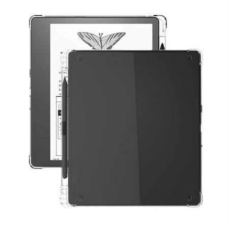 TECH CIRCE Case for Kindle Scribe 10.2", Clear Back Silicone Case with Pen Holder,Clear