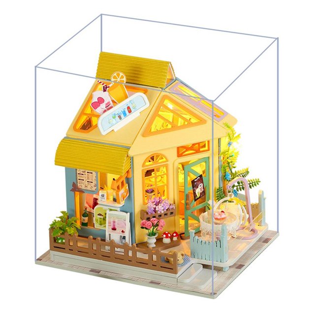 Casa de de Creativa con Kits de Muebles Casa de para Juguete para Niñas B Sunnimix Casa de muñecas artesanales