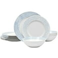 thumbnail image 2 of Noritake Blue Hammock 12-Piece Rim Dinnerware Set, Service for 4, 2 of 7
